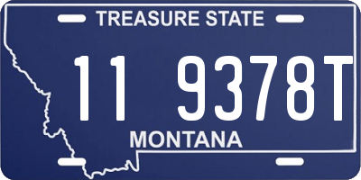 MT license plate 119378T