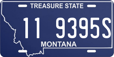 MT license plate 119395S