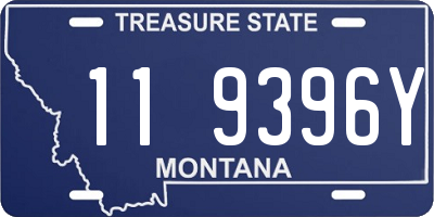 MT license plate 119396Y