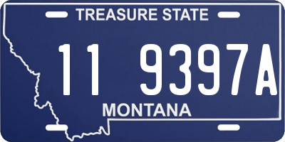 MT license plate 119397A