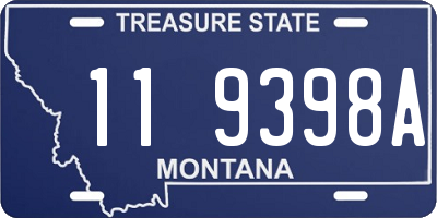 MT license plate 119398A