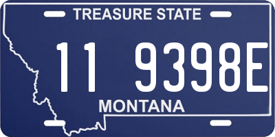 MT license plate 119398E