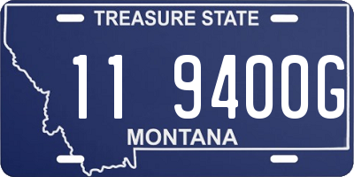 MT license plate 119400G