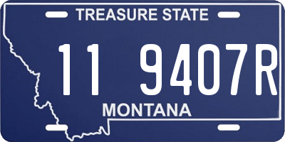 MT license plate 119407R