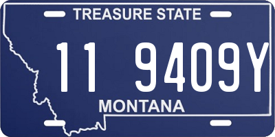 MT license plate 119409Y