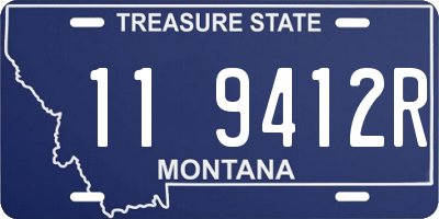 MT license plate 119412R