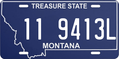MT license plate 119413L