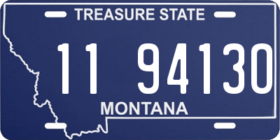 MT license plate 119413O