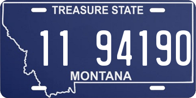 MT license plate 119419O