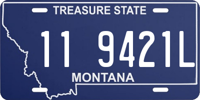 MT license plate 119421L