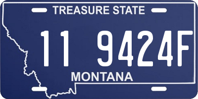 MT license plate 119424F