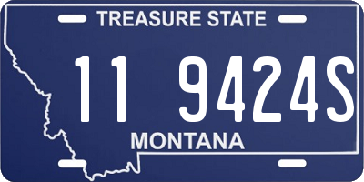 MT license plate 119424S