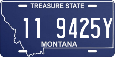 MT license plate 119425Y