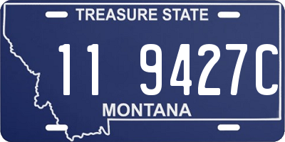 MT license plate 119427C
