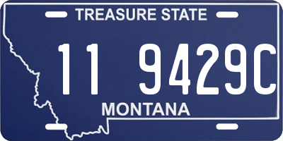 MT license plate 119429C