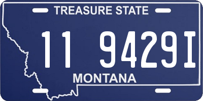 MT license plate 119429I