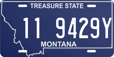 MT license plate 119429Y