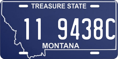 MT license plate 119438C