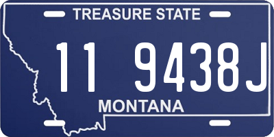MT license plate 119438J