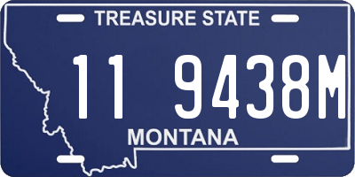 MT license plate 119438M