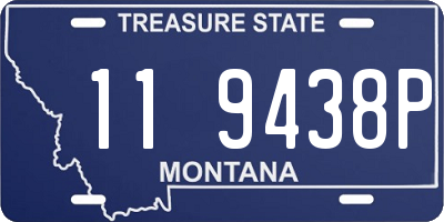 MT license plate 119438P