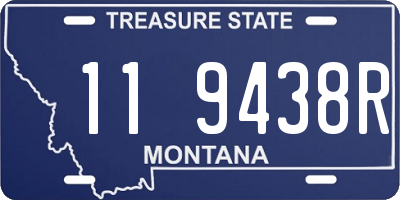 MT license plate 119438R