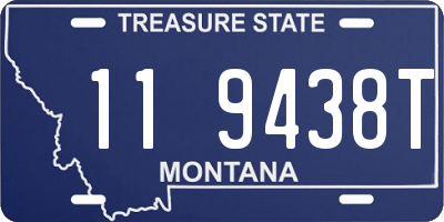 MT license plate 119438T