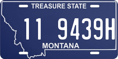 MT license plate 119439H