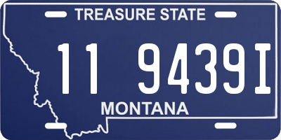 MT license plate 119439I