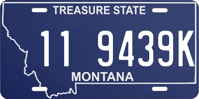 MT license plate 119439K