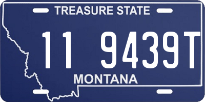 MT license plate 119439T