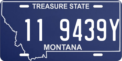 MT license plate 119439Y