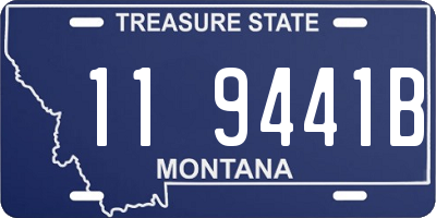 MT license plate 119441B
