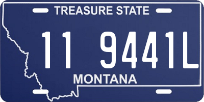 MT license plate 119441L