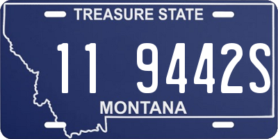 MT license plate 119442S