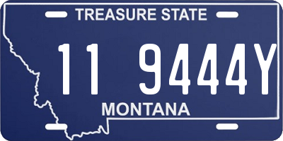 MT license plate 119444Y
