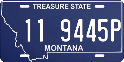 MT license plate 119445P