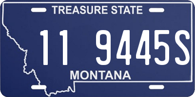 MT license plate 119445S