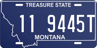 MT license plate 119445T