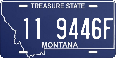 MT license plate 119446F
