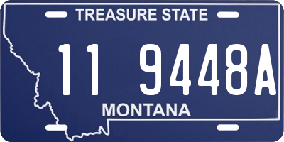 MT license plate 119448A