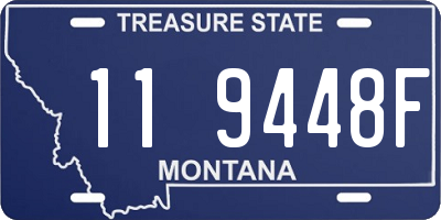 MT license plate 119448F