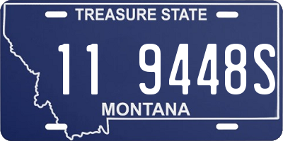 MT license plate 119448S