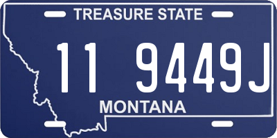 MT license plate 119449J