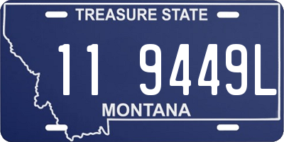 MT license plate 119449L