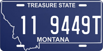 MT license plate 119449T