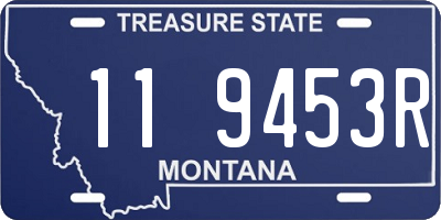 MT license plate 119453R