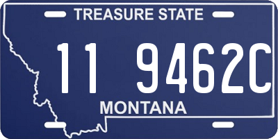 MT license plate 119462C