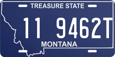 MT license plate 119462T