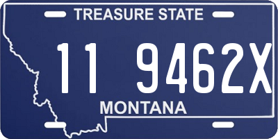 MT license plate 119462X
